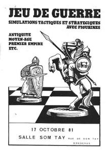 Première manifestation du club. Dessin de J.M. Hautefort