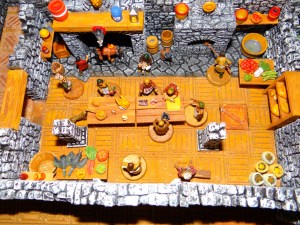 La cuisine est prête. Les cuisiniers sont à pied d'oeuvre !