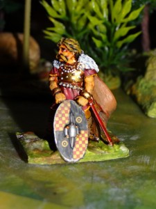 Vercingétorix extrait de la scénette proposée par Wargames illustrated;