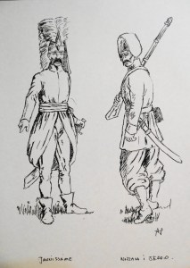 Esquisse en vue de son projet 15 mm Ottomans 