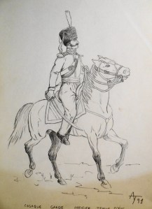 Je ne résiste pas à l'envie de vous proposer cette étude de A Touller réalisée dans la perspective de la gravure de sa gamme 15 mm