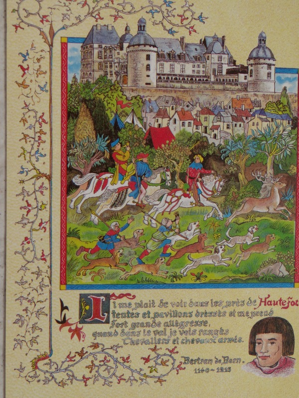 D'abord Hautefort, château de Bertrand de Born le ménestrel.