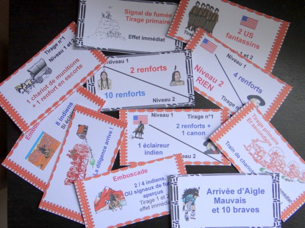 Quelques cartes événements fabriquées "maison" !