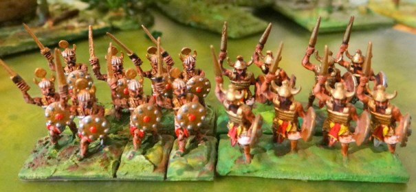 Les Sherden de Ramses II reconnaissables à leur tenue.