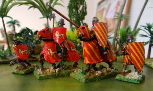 Suite des seigneurs du Périgord Limousin durant les croisades. Voici les seigneurs de Turenne (à rayures) et de Lubersac (le chien).