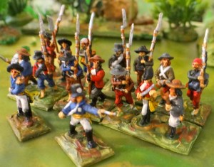 Un bataillon de paysans espagnols (voire Chouans) - figs Touller et warlords games