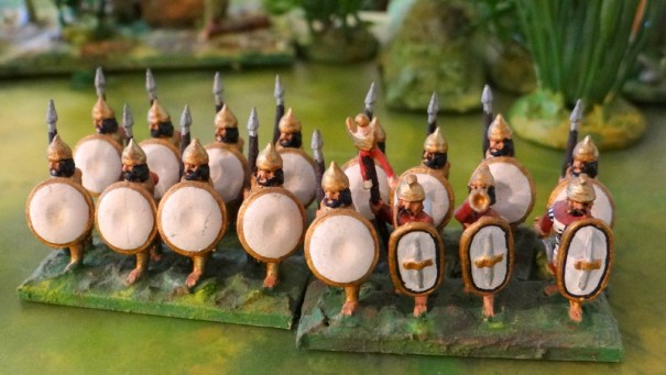 La garde, "boucliers blancs"