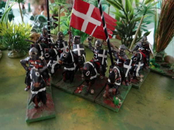 Les Hospitaliers. Mélange de figurines Touller et Essex