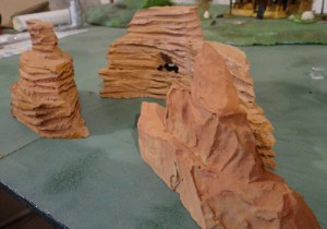 Death valley  pour "pony war" (une superposition de plaques de polystyrène)