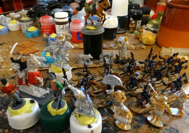 Saladin à gauche. Les Brunswick avancent bien Merci !