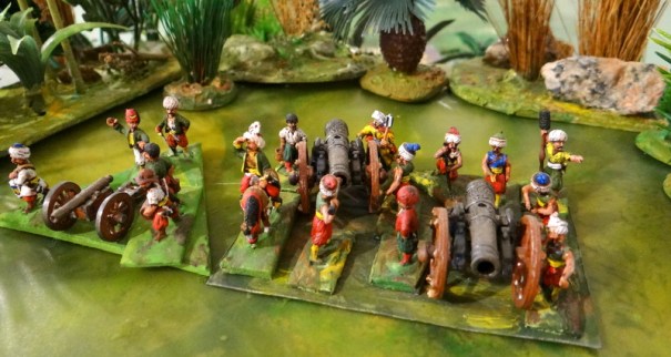 Du super lourd et une batterie de 6.