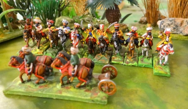 Pour finir en beauté, Une partie de mon état major derrière un train doté de chevaux.