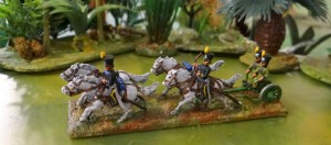 Sortie d'un train Brunswick. J'ai un peu patiné entre artillerie à pied et à cheval. A reprendre plus tard !!