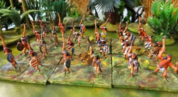 Des skirmishers, ici des frondeurs Minifigs