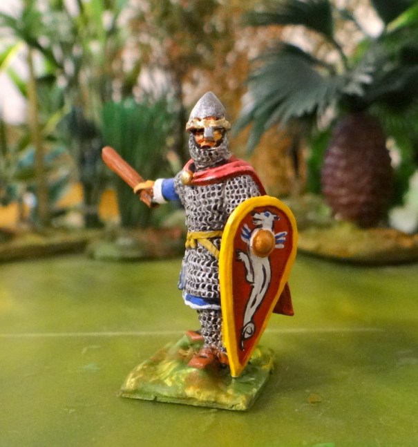 Le Duc à pied. Avec son gourdin il se prend pour Hercule sans doute.