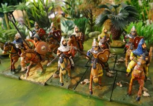 Un clin d'oeil à Alain avec ces jinetes 25 mm sortis dans les années 90 alors qu'il était adhérent des CSO.