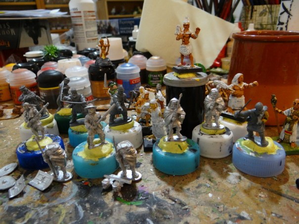 Et toujours la cour du Pharaon en chantier !