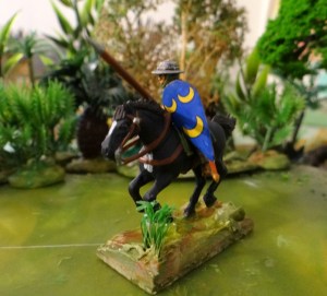 Un cavalier médiéval breton. En effet le transfert LBM du bouclier caractérise plusieurs maisons de Bretagne et Normandie.