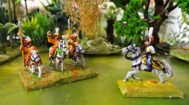 Un dernier escadron de suvarileri ottomans en discussion avec un AdC détaché du 9ème hussard 