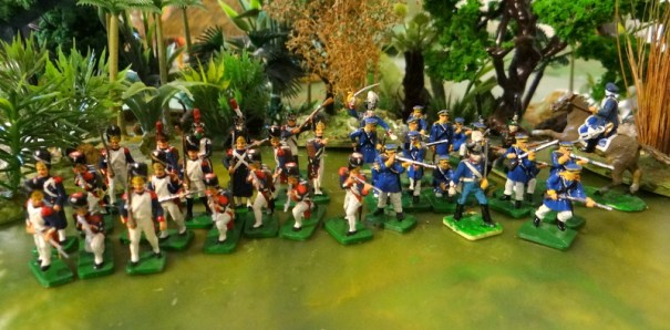 La garde française et les Prussiens qui arrivèrent plus tard. Je le vois à mon coup de pinceau !