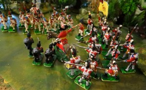 La ligne anglaise, revue en rifles au centre