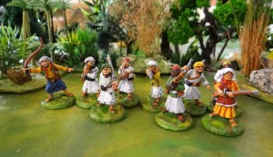 Les Zanzibaris sont de religion islamique et porte le drôle de poignard courbe que l'on retrouve chez les Yéménites.