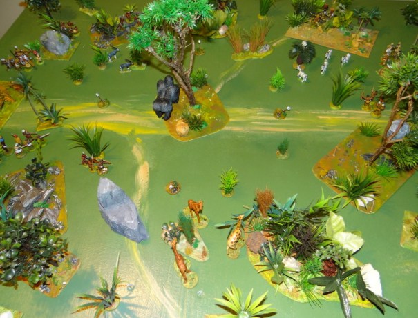 Une vue aérienne nous montre l'emplacement des protagonistes. 