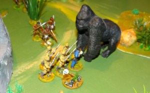 on n'entre pas dans le territoire Kong sans conséquences. 3 askaris sont mis hors de combat. fuit avec ce qui reste.