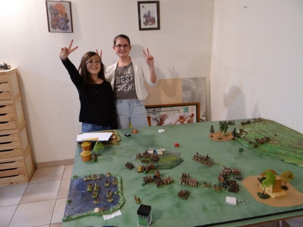 Les généraux puniques savourent la victoire.