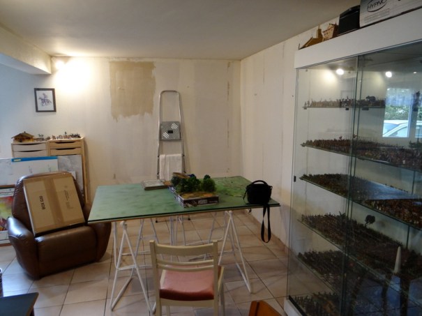 D'autant que j'ai entrepris le réaménagement de ma pièce ......... en commençant par la tapisserie qui avait souffert d'une inondation.