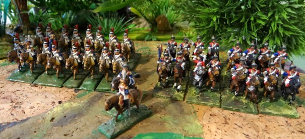 2éme brigade composée des 1er et 4ème cuirs qui associée aux carabiniers forme le 2éme corps de cavalerie lourde sous Montbrun lors de la campagne de Russie